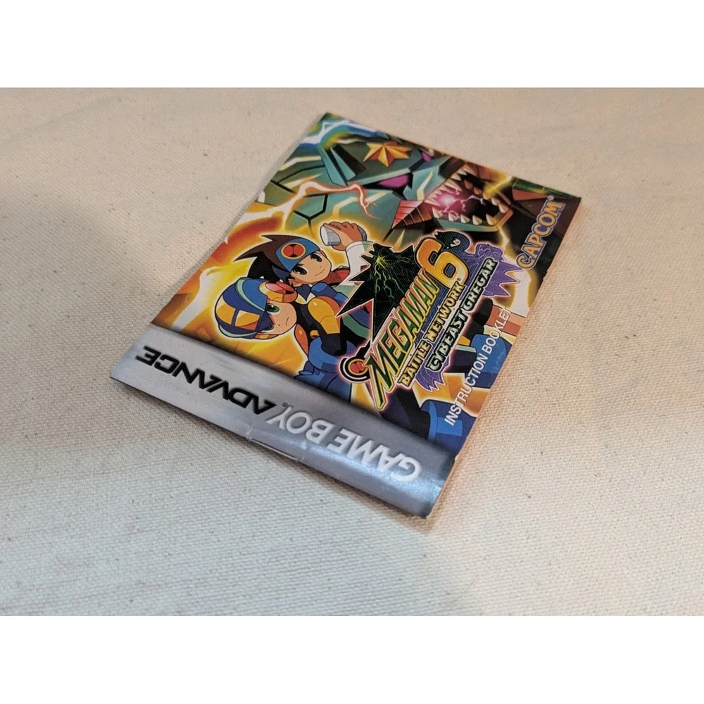 Mega Man Battle Network 6 Cybeast Gregar GBA Instruction Booklet Manual Capcom